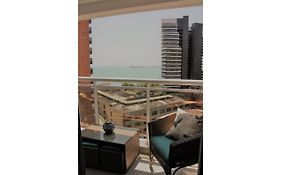 Flat no mais novo edifício conceito com linda vista mar !!!